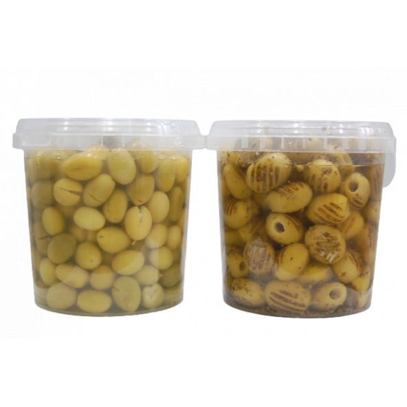 Sadıcım Kırma 650 Gr + Izgara 600 Gr Yeşil Zeytin Pet Kavanoz ürün görseli 1