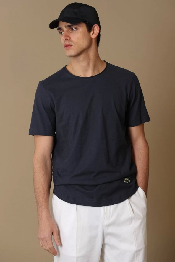 Junya Modern Grafik T- Shirt Antrasit ürün görseli 1