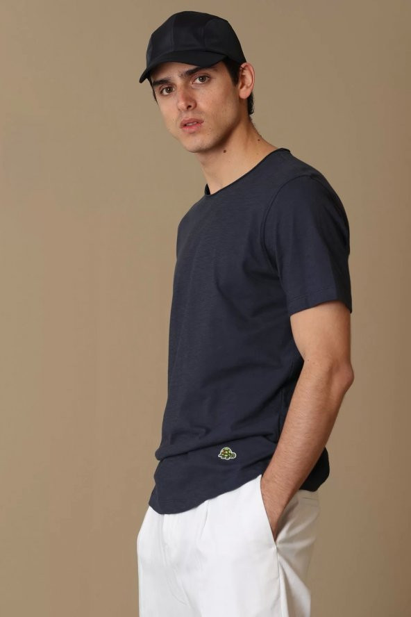 Junya Modern Grafik T- Shirt Antrasit - Resim 2