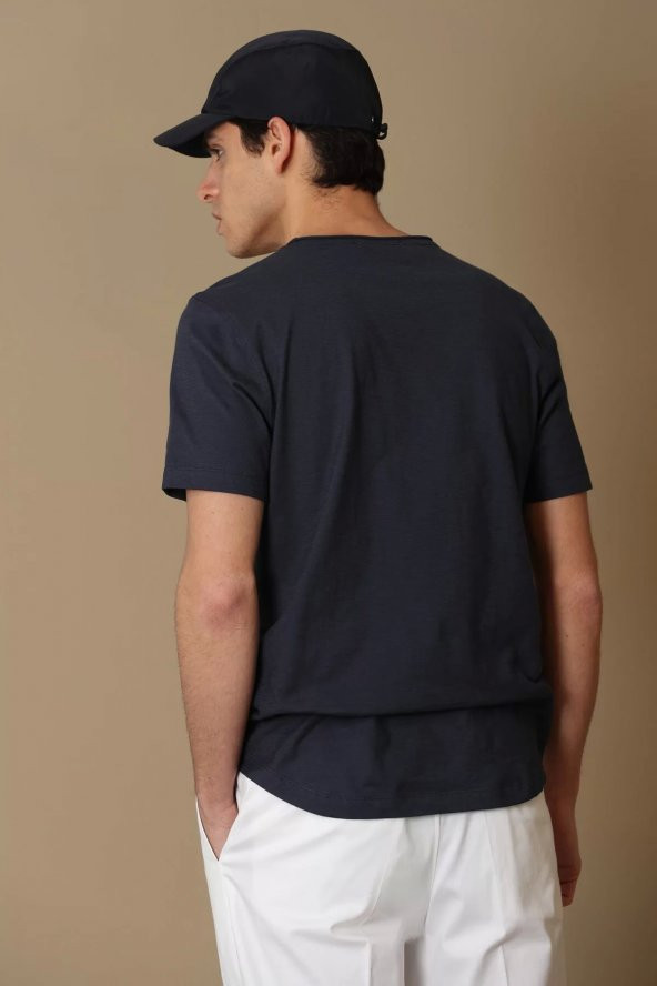 Junya Modern Grafik T- Shirt Antrasit - Resim 6