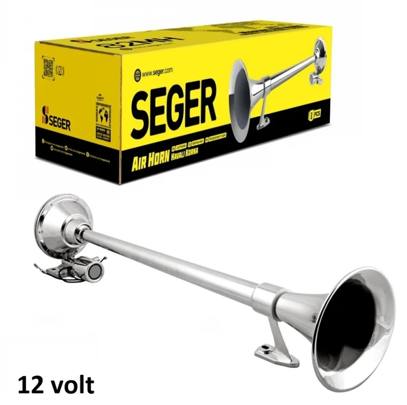 SEGER 12V. GEMİ KORNASI, MARİN, YAT, KOTRA, AĞIR KARA TAŞITLARI, 82MH12.000.01K, EAN: 8698520210348 ürün görseli 1