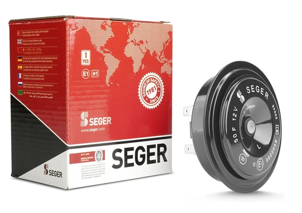 SEGER 12V. DİDİT KORNA STANDART, KALIN SES, No: 50FK12.000.02K, EAN: 8698520200356 ürün görseli 1