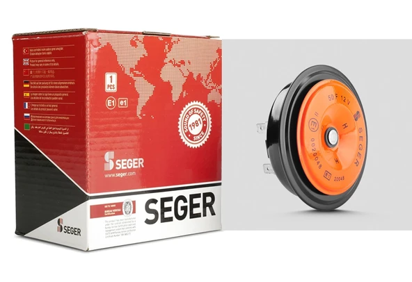 SEGER 24V. DİDİT KORNA, İNCE SES (HIGH), STANDART, No: 50FI24.00002K, EAN: 8698520200271 ürün görseli 1