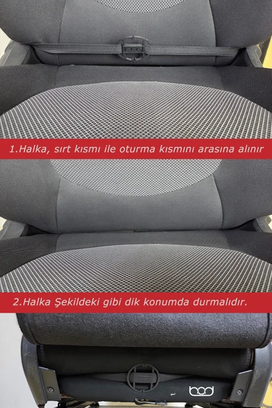 Bod Deri Masalı Oto Koltuk Arkası Koruyucu Eşya Düzenleyici Araç içi Organizer Siyah - Resim 6