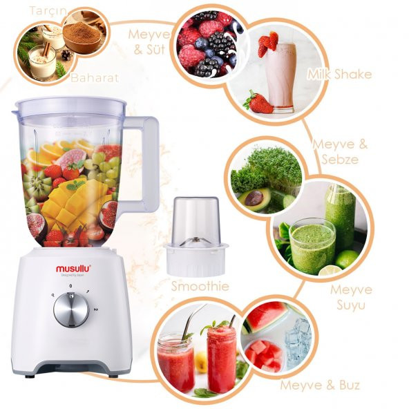 Musullu Msl 2035 Blender '' Baharat Öğütücü '' Buz Kırıcı ürün görseli 1