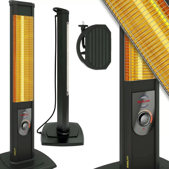 Mirkraft Nobility 2500 w karbon infrared dikey elektrikli ısıtıcı soba ürün görseli 1