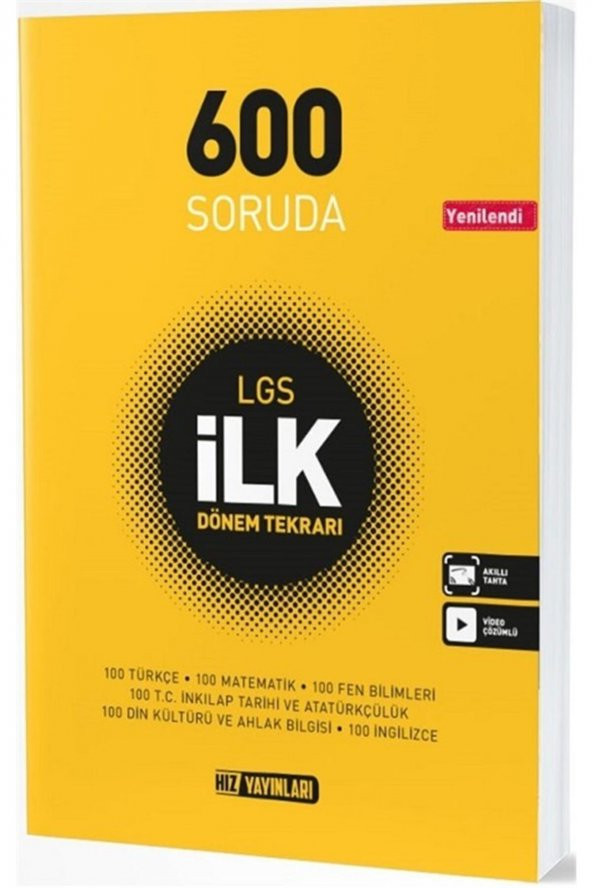 HIZ 600 SORUDA LGS İLK DÖNEM TEKRAR ürün görseli 1