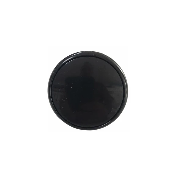 Çocuk Odası Tekli Düğme Mobilya Kulp Çap 55 mm Siyah ürün görseli 1