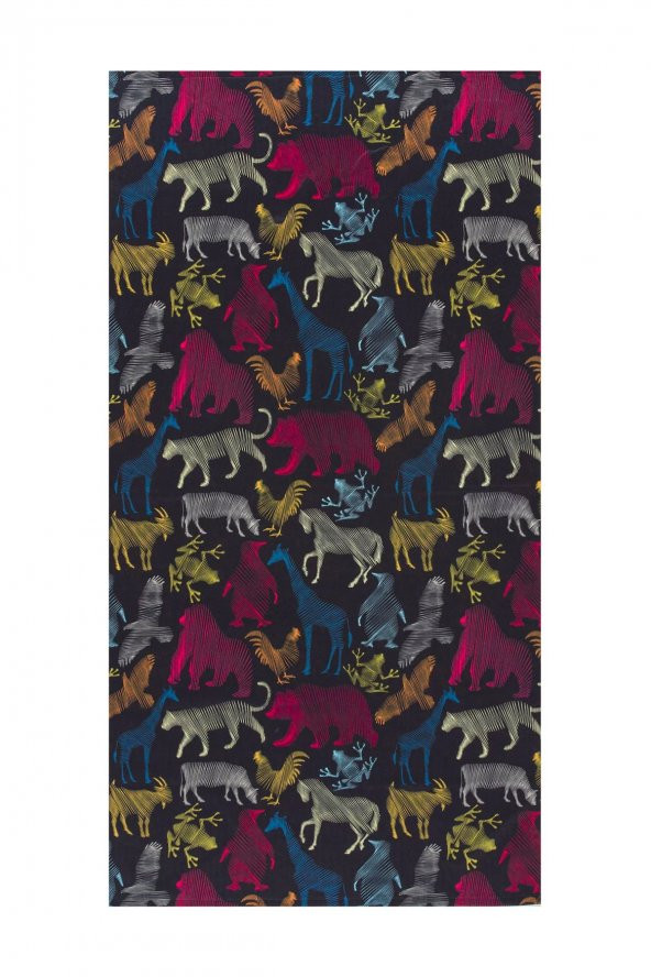 All Animals Baskılı Unisex Plaj Havlusu ürün görseli 1
