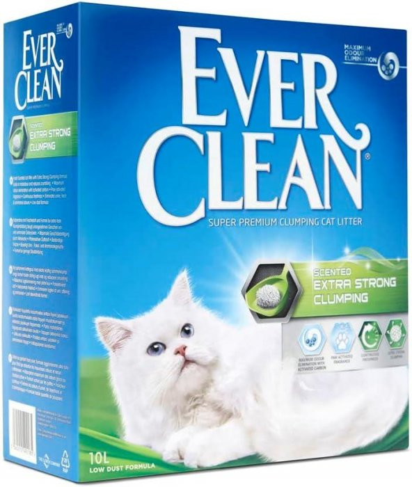 Ever Clean Extra Strength Kokulu Topaklanan Kedi Kumu 10 Lt ürün görseli 1