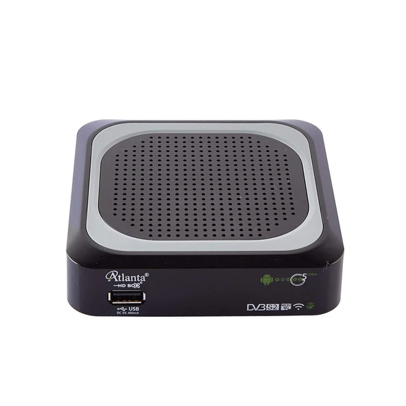 Atlanta Smart G5 Mini Android Uydu Alıcı (Çift Kumanda + 1 Yıl Marav2 VOD Hediye) ürün görseli 1