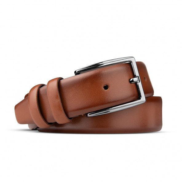 Goay Classic 3.5 cm Erkek Açma Deri Kahve Kemer (7014) ürün görseli 1