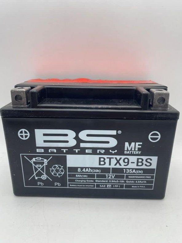 Bs Btx9-Bs 2013-2022 Bajaj Pulsar NS 200 Abs Uyumlu Akü Sulu Akü ürün görseli 1