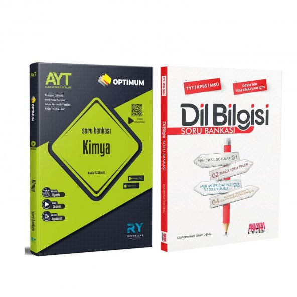 Referans AYT Kimya ve AKM Dil Bilgisi Soru Bankası Seti 2 Kitap ürün görseli 1