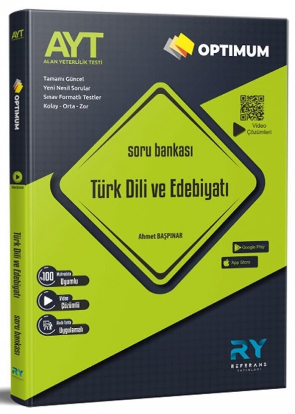 AYT Türk Dili ve Edebiyatı Optimum Soru Bankası Referans Yayınları ürün görseli 1
