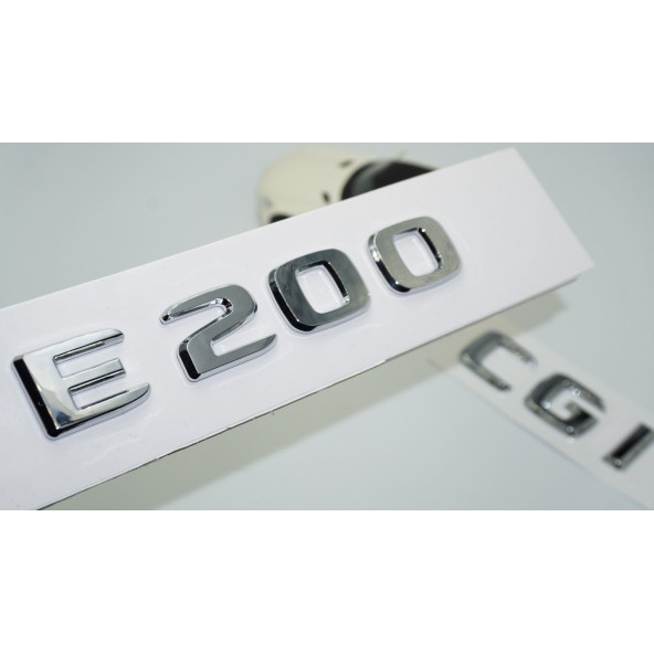 DK Tuning E200 CGi Bagaj Krom ABS 3M 3D Yazı Logo Benz İle Uyumlu ürün görseli 1