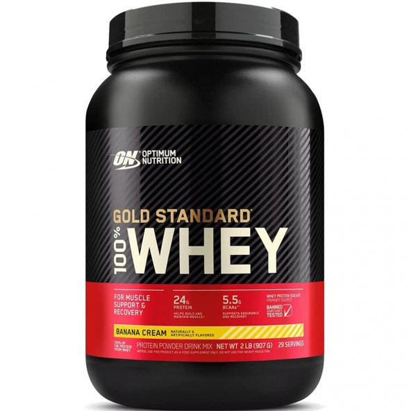 Optimum Gold Standard Whey Protein Tozu Muz 908GR ürün görseli 1