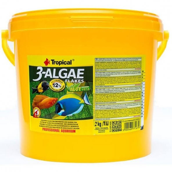Tropical 3-Algae Flake Pul Balık Yemi 100 Gr Açık ürün görseli 1
