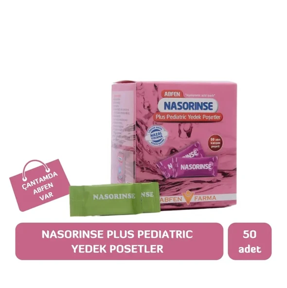 Abfen Nasorinse Plus Pediatrik 50 Yedek Poşet (SKT:11/2026) ürün görseli 1