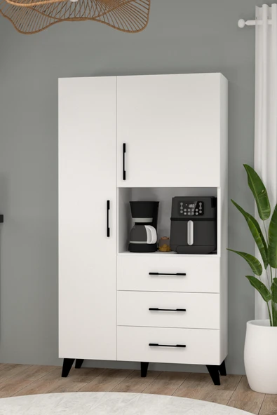 Çok Amaçlı %100 Mdf Mutfak Mikrodalga Fırın Dolabı ürün görseli 1