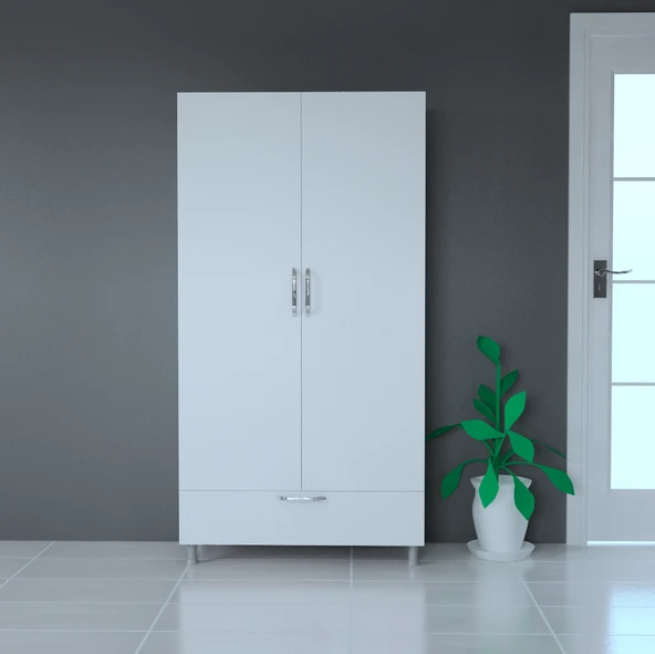 90cm 2Kapaklı Gardrop Byz - Resim 2