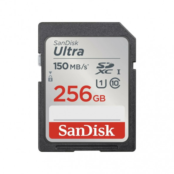 SanDisk Ultra 256GB 150MB/s SDHC/SDXC Class 10 UHS-I Hafıza Kartı SDSDUNC-256G-GN6IN ürün görseli 1