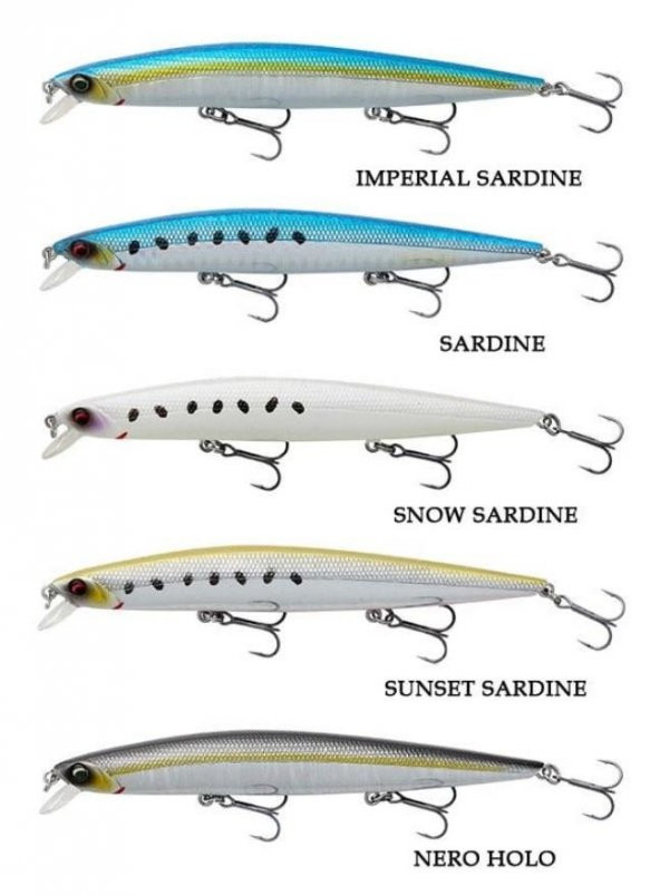 Savage Gear Sea Bass Minnow 12CM 14.5GR S Sunset Sardine ürün görseli 1