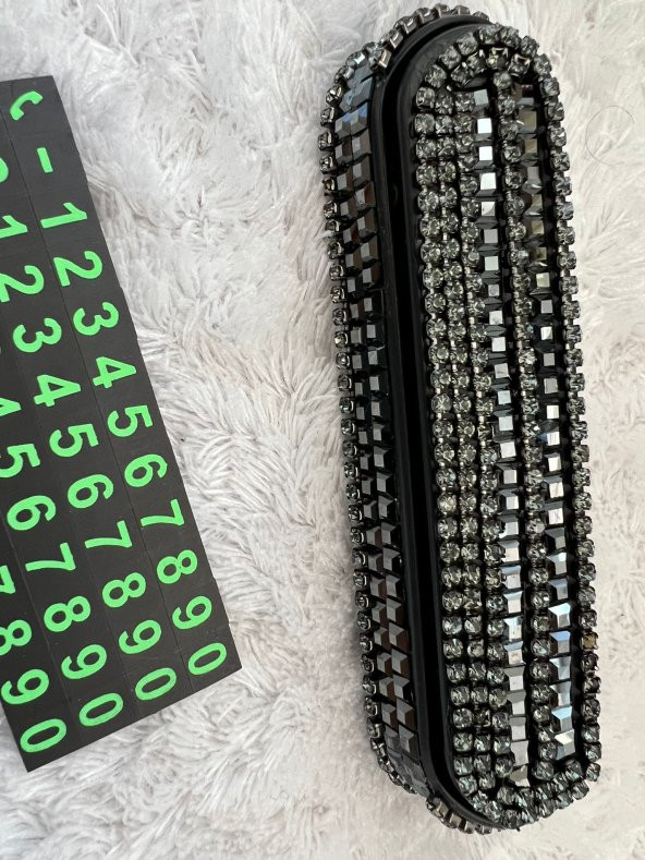 Swarovski Kaplı Araç Içi Numaratör - Resim 3