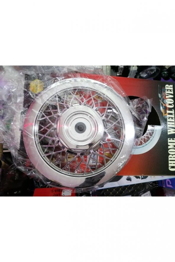 İtibar Jant Kapağı 12" Krom Kaplama Abs Telli 4lü ürün görseli 1