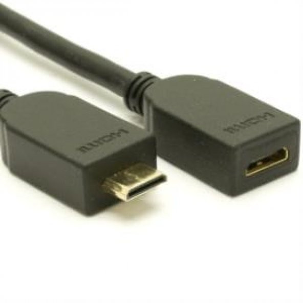 Mini HDMI Erkek - Dişi Uzatma Kablosu 30 cm ürün görseli 1