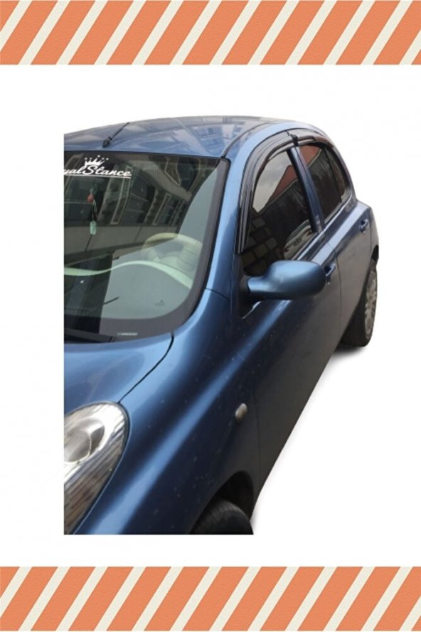 İtibar Nıssan Micra 2003-2010 Modellerine Özel Uyumlu 4’lü Mügen Tip Cam Rüzgarlığı ürün görseli 1