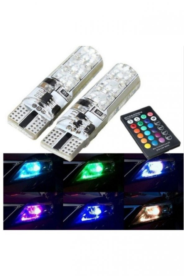 İtibar T10 Rgb Kumandalı Park Ampulleri Modlu - Resim 3
