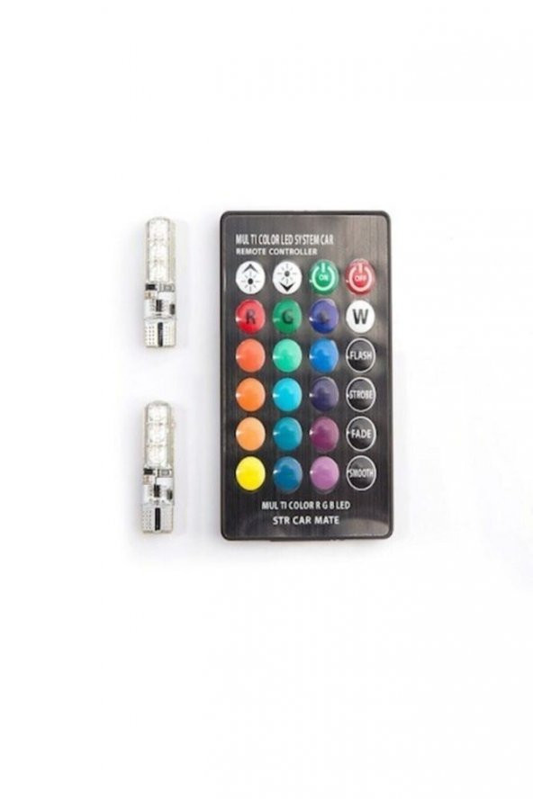 İtibar T10 Rgb Kumandalı Park Ampulleri Modlu - Resim 4