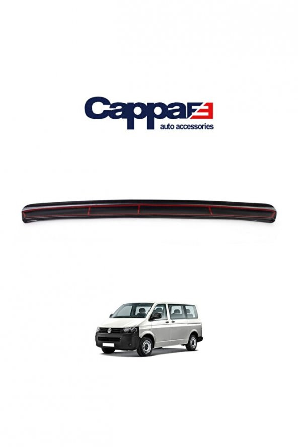 İtibar Volkswagen T5 Transporter Arka Tampon Eşiği Koruma (Abs) Mat Siyah 2009-2014 ürün görseli 1
