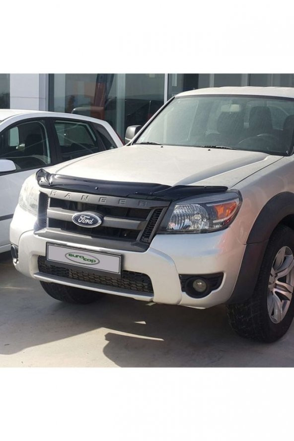 İtibar Ford Ranger Ön Kaput Koruma Rüzgarlığı 3mm Akrilik (Abs) Parlak Siyah Deflektör 2009-2011 ürün görseli 1