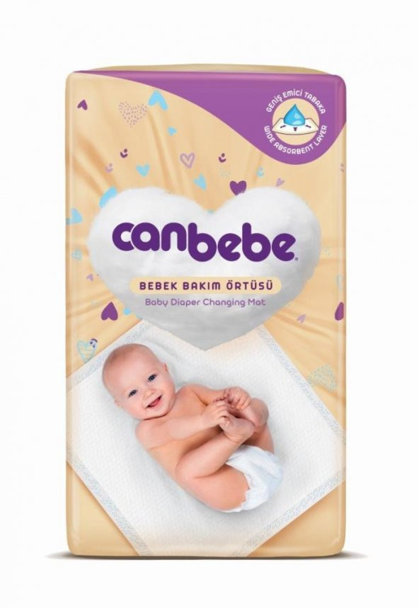CanBebe Bebek Bakım Örtüsü 60x60 cm 8 Adet ürün görseli 1