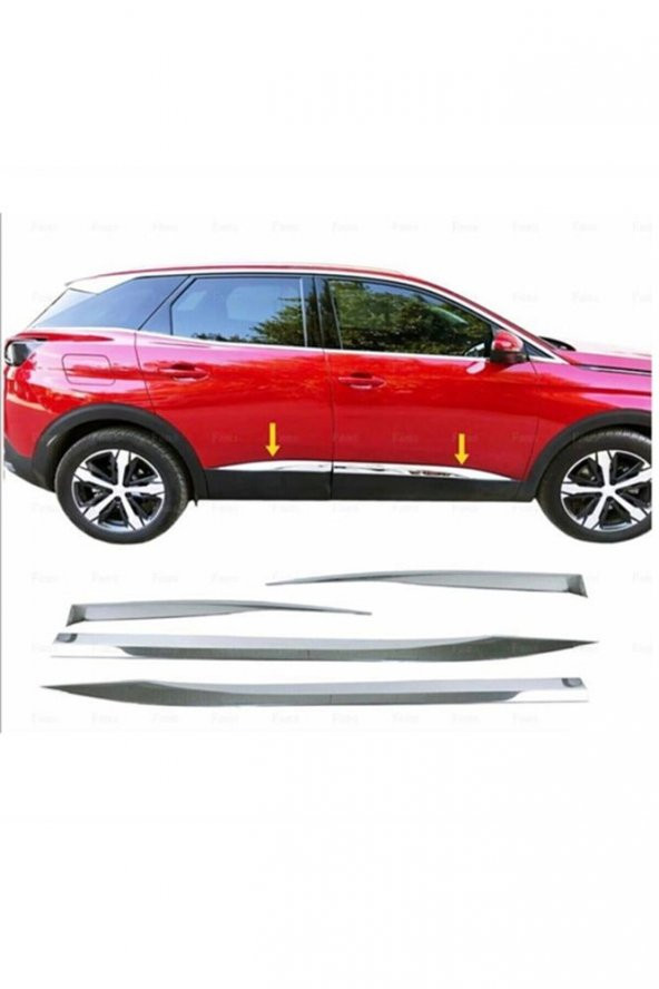 İtibar Peugeot 3008 Krom Yan Kapı Çıtası 4 Prç 2016+ ürün görseli 1