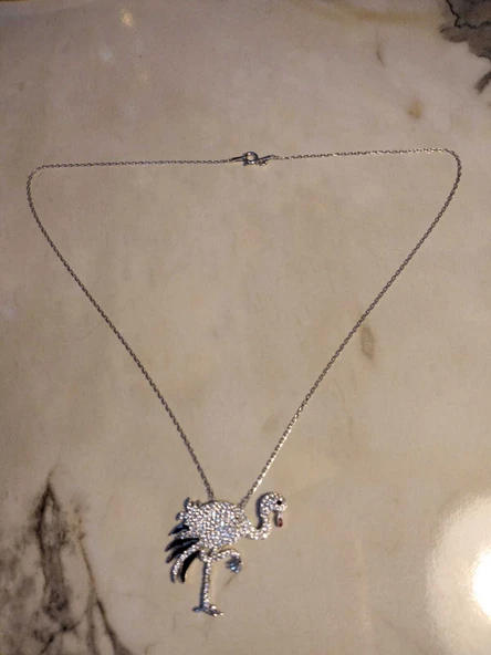 Flamingo Gümüş Kolye ürün görseli 1