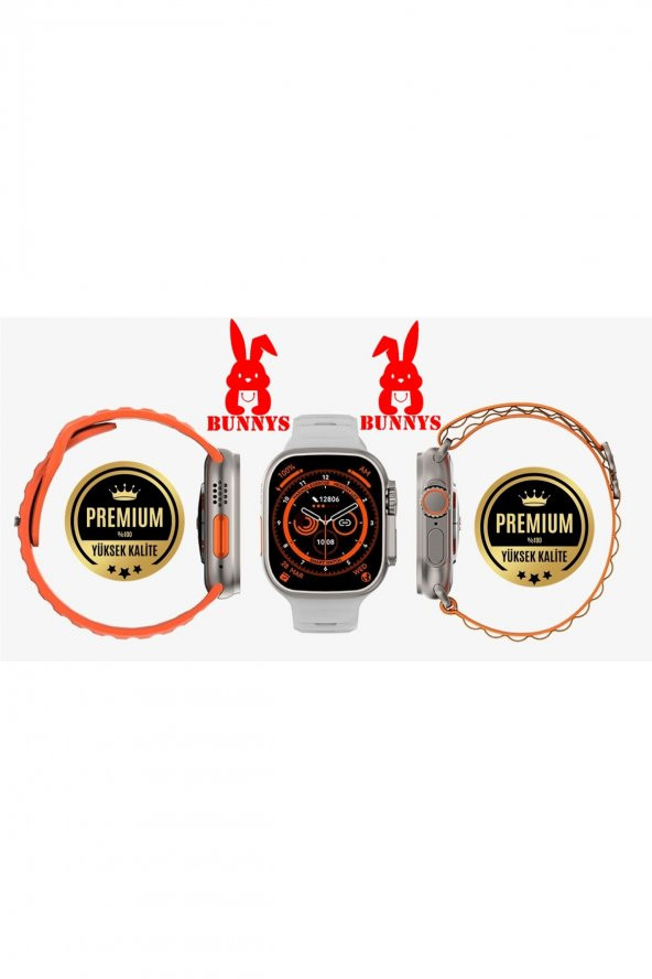 RABBİT STORE Wacht 8 Ultra Akıllı Saat Apple iPhone 11 Uyumlu Smart Watch Konuşma Özellikli ürün görseli 1