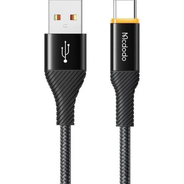 Mcdodo CA-2380 TypeC 100W 5A Power Off Hızlı Data Şarj Kablo 1.2m-Siyah ürün görseli 1