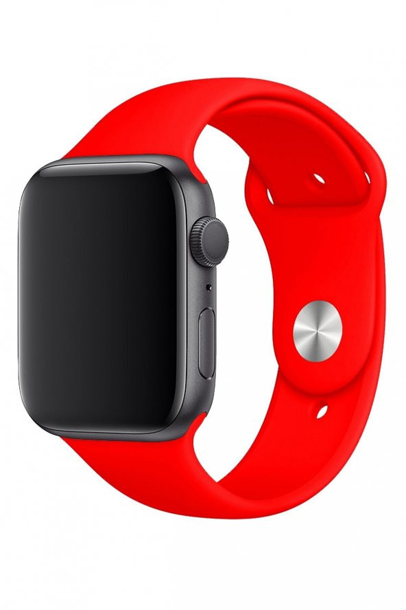 Apple Watch Kordon 42/44/45 mm Uyumlu Silikon Kayış ürün görseli 1