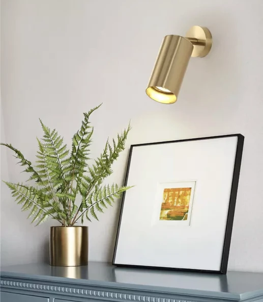 Rsylight Metal Mafsallı Eskitme Spot Armatür Beyaz Led Ampullü ürün görseli 1