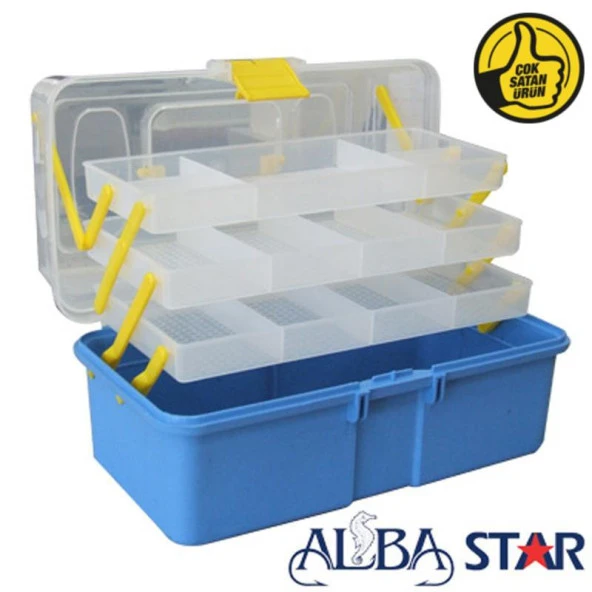 AlbaStar 16'' Şeffaf Balıkçı Takım Çantası ürün görseli 1
