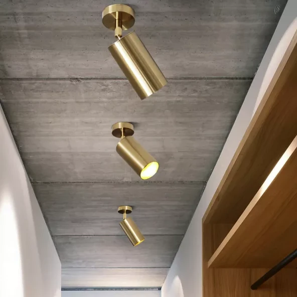 Rsylight Metal Mafsallı Eskitme Spot Armatür Günışığı Led Ampullü ürün görseli 1