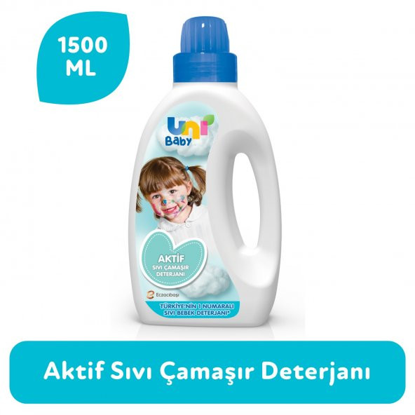 Uni Baby Aktif Sıvı Çamaşır Deterjanı 1500 ml ürün görseli 1