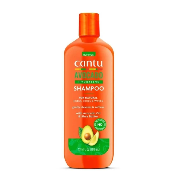 Cantu Avokado Kıvırcık ve Dalgalı Saçlar İçin Yağlı Sülfatsız Nemlendirici Şampuan 400 mL ürün görseli 1