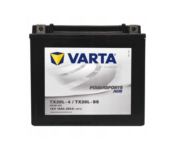 Varta TX20L-BS Motorsiklet Aküsü 18Ah ürün görseli 1