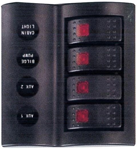Bfy Switch Panel Otomatik Sigortalı Işıklı - B.S  4'lü ürün görseli 1
