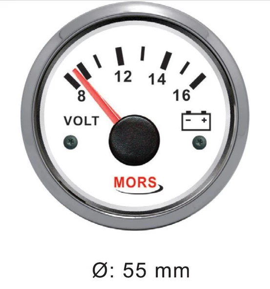 Mors Voltmetre  12v Beyaz ürün görseli 1