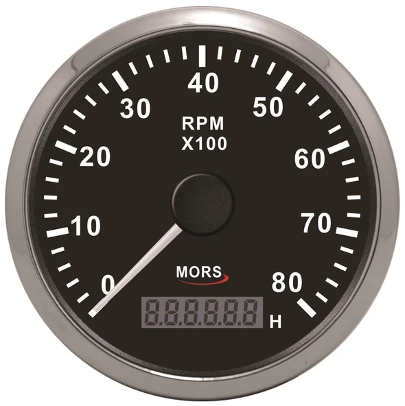 Mors Devir Göstergesi 8000rpm  Siyah ürün görseli 1